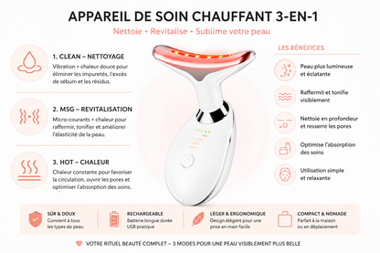 Appareil de Massage et de Photothérapie Visage &amp; Cou